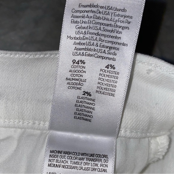 NWT MOTHER The Hustler High Waist Fray Hem Ankle Color:Fairest Of Them All - Picture 15 of 16